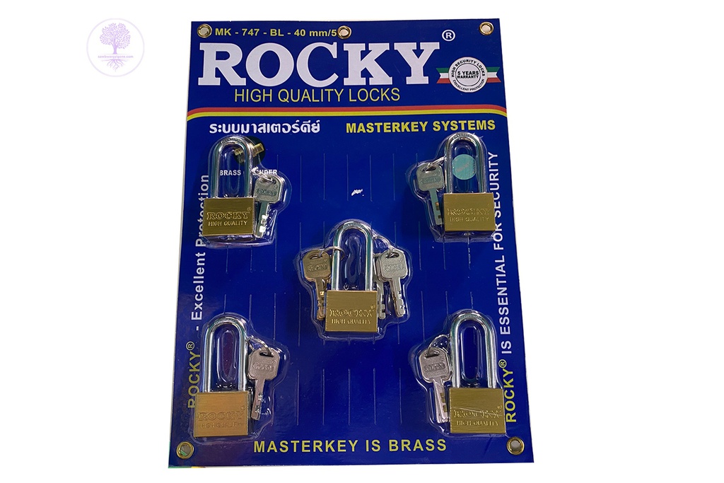 MK No. 747 - 40/5 (L), Master Key Gold (Long) (5 Pair), ROCKY 