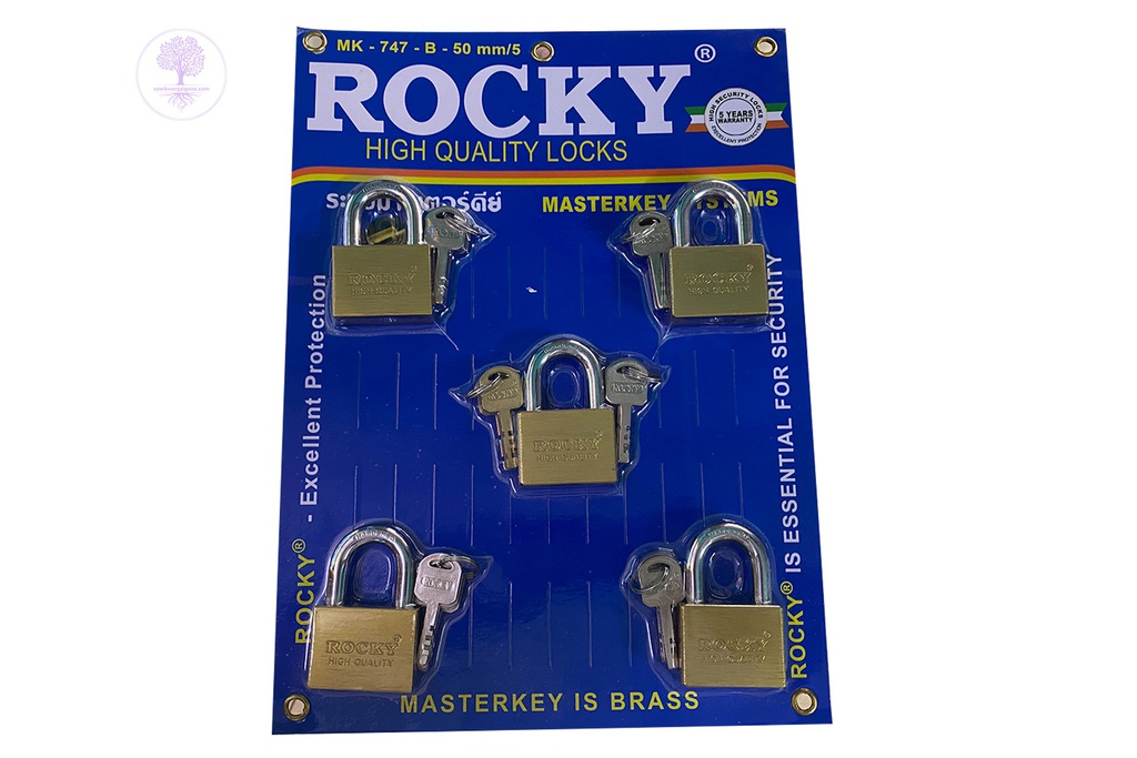 MK No. 747 - 50/5 (S), Master Key Gold (Short)(5 Pair), ROCKY 