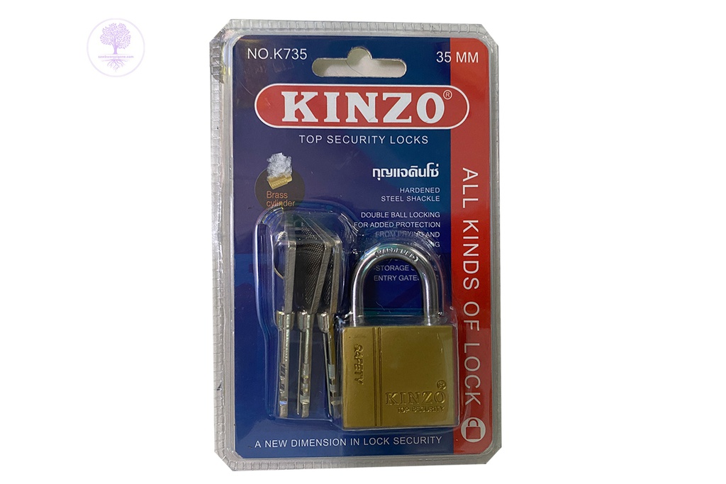 No. 735 - 35mm (S),  Square Shape Gold (Short), KINZO