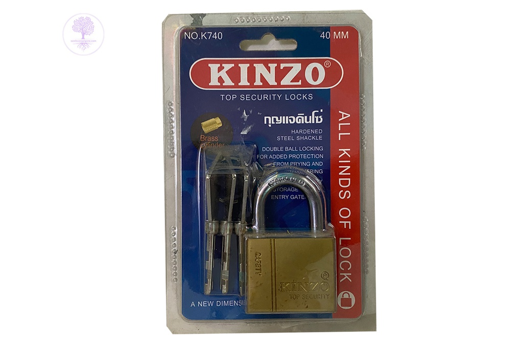 No. 740 - 40mm (S),  Square Shape Gold (Short), KINZO