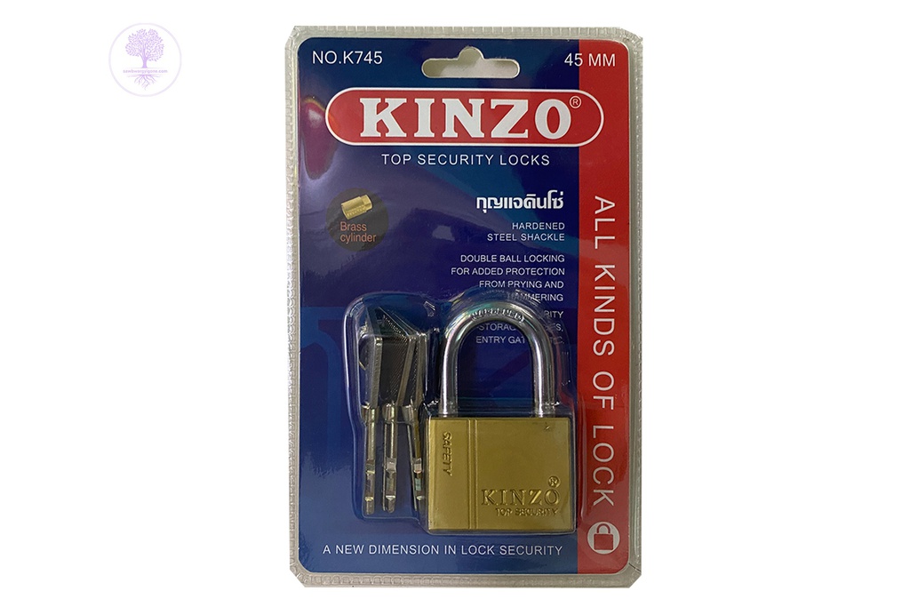 No. 745 - 45mm (S),  Square Shape Gold (Short), KINZO