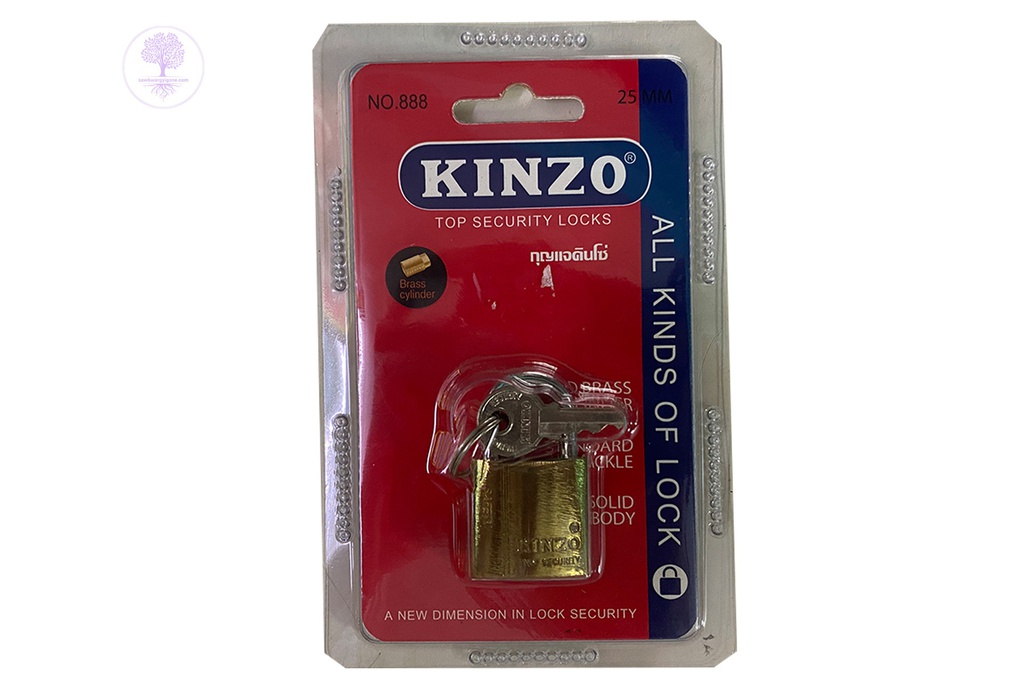 No. 888 - 25mm (S),  Convex Shape, Spring Gold (Short), KINZO