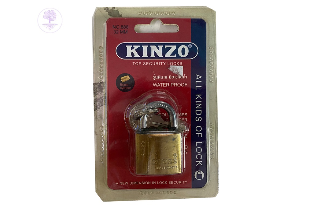 No. 888 - 32mm(S),  Convex Shape, Spring Gold (Short), KINZO