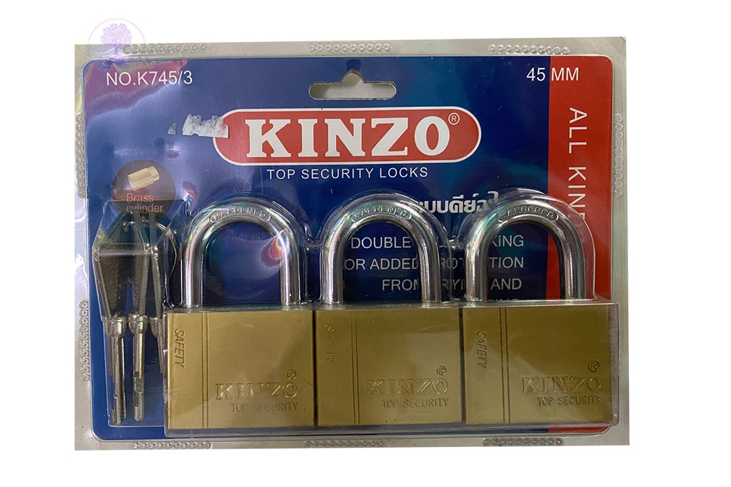 KA No. 745 - 45/3 45mm,  Same Line Gold (Short)(3 Pair), KINZO