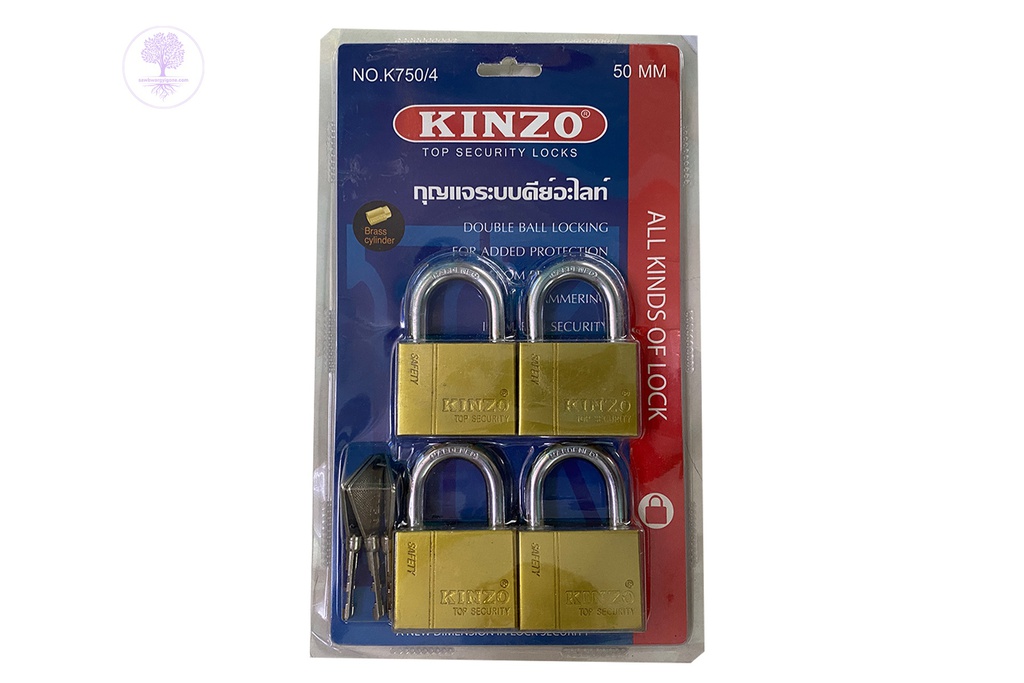 KA No. 750 - 50/4  50mm,  Same Line Gold (Short)(4 Pair), KINZO