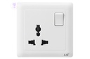 [0230420016] 1 Gang Multi Socket with Switch, LS IS