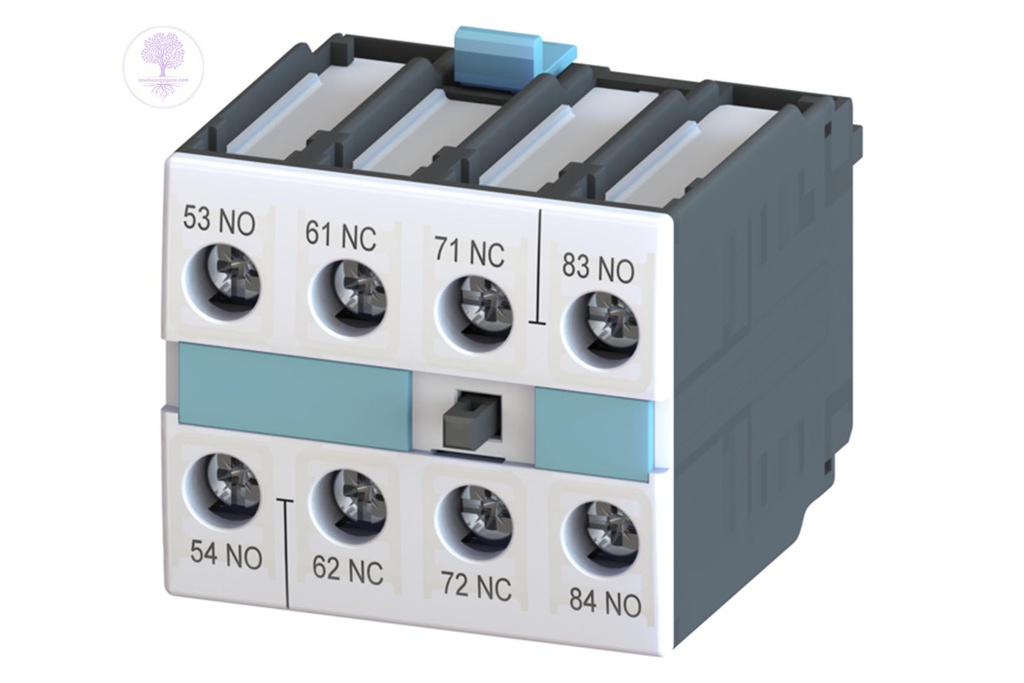 4-pole SIEMENS auxiliary switch block for Size:S0 to S12, 2NO+2NC