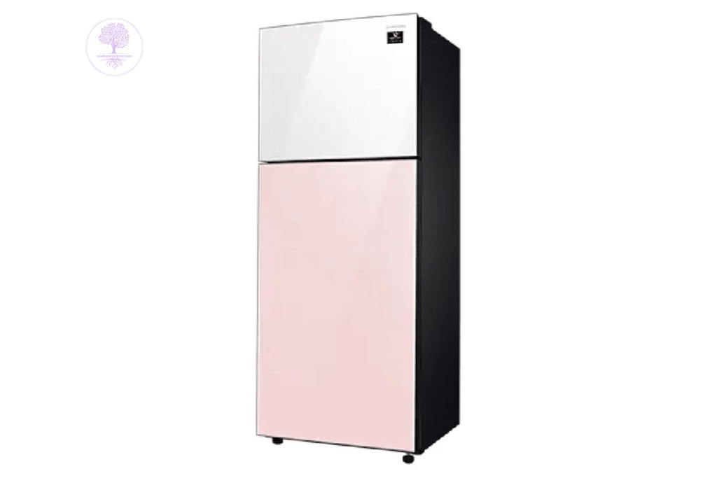 2 Doors, 400 L All Around Cooling Digital Inverter, White&Pink, Samsung, Refrigeratior