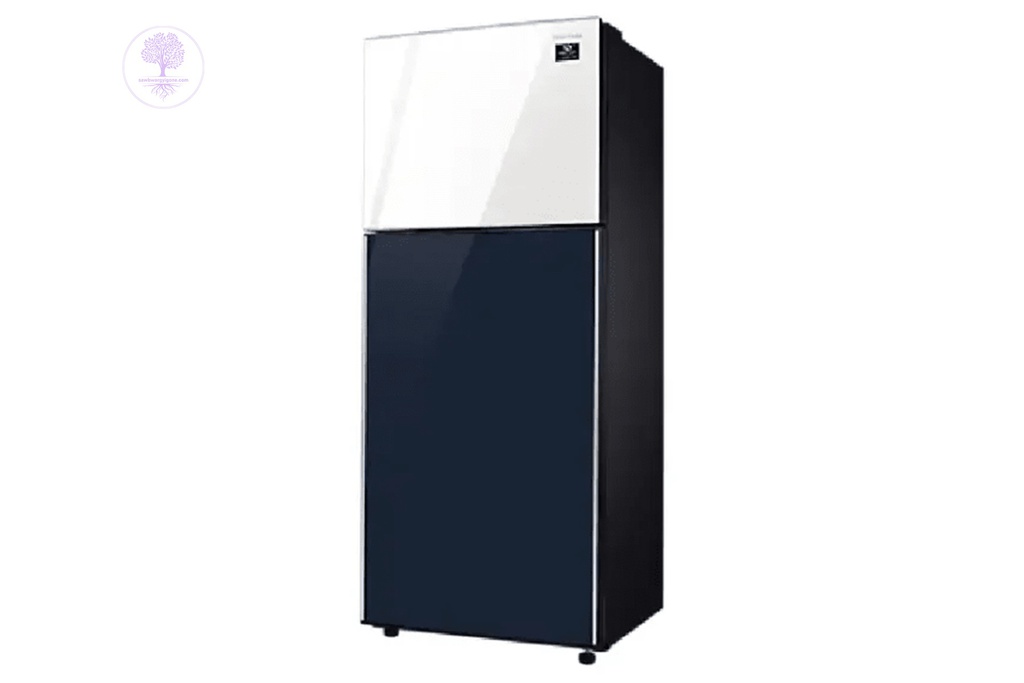 2 Doors, 400 L All Around Cooling Digital Inverter, White&Navy, Samsung, Refrigeratior