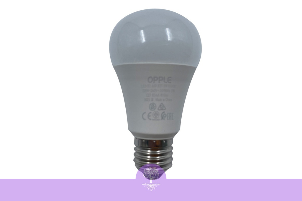 9W, Screw Base, Yellow, Opple LED Bulb-LED-E1-A60-E27-9W-3000K-CT-V7