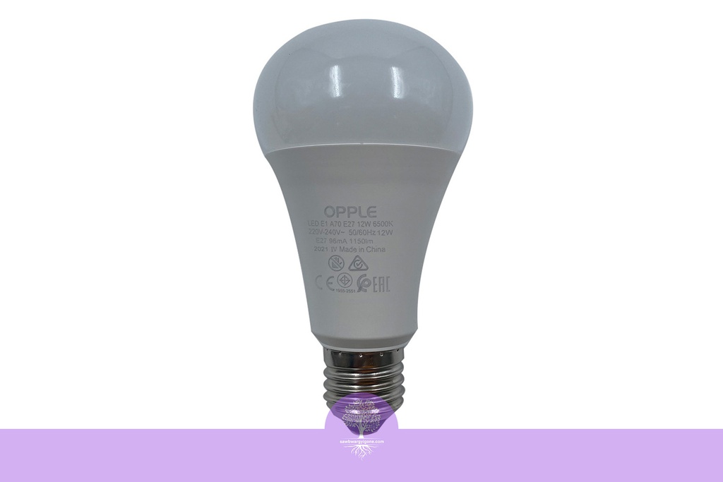 12W, Screw Base, White, Opple LED Bulb-LED-E1-A70-E27-12W-6500K-CT-V7