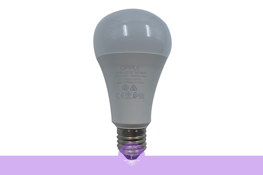 14W, Screw Base, White, Opple LED Bulb-LED-E1-A70-E27-14W-6500K-CT-V7