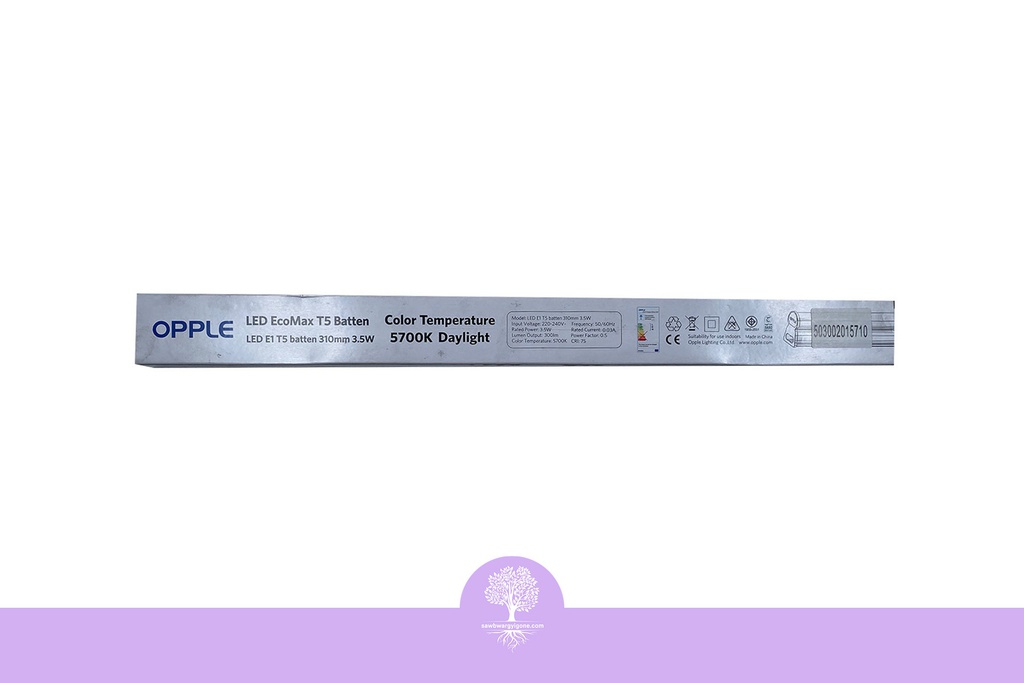 3.5W, Ecomax (1'), Opple-LED-E1-T5 batten-310mm-3.5W-3000K-CT