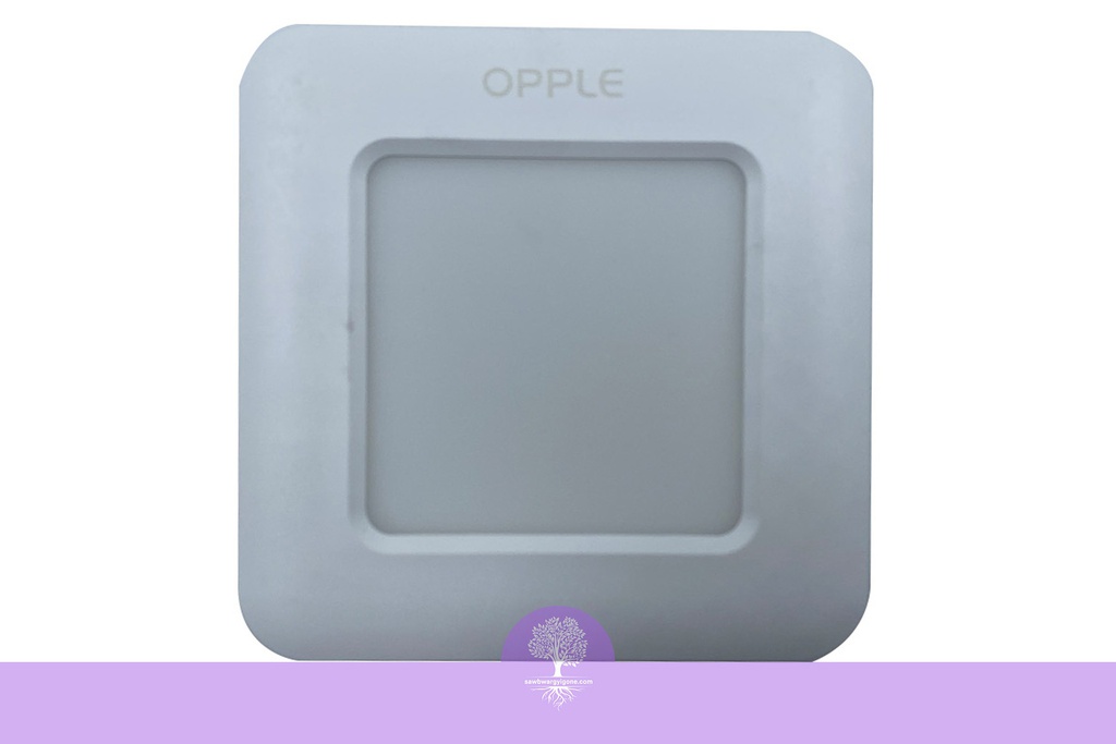 6W, Warm White (4"), (Square), Opple Surface Mounted Slim Downlight, LEDDownlightSm-ESII S100-6W-3000-WH-NV