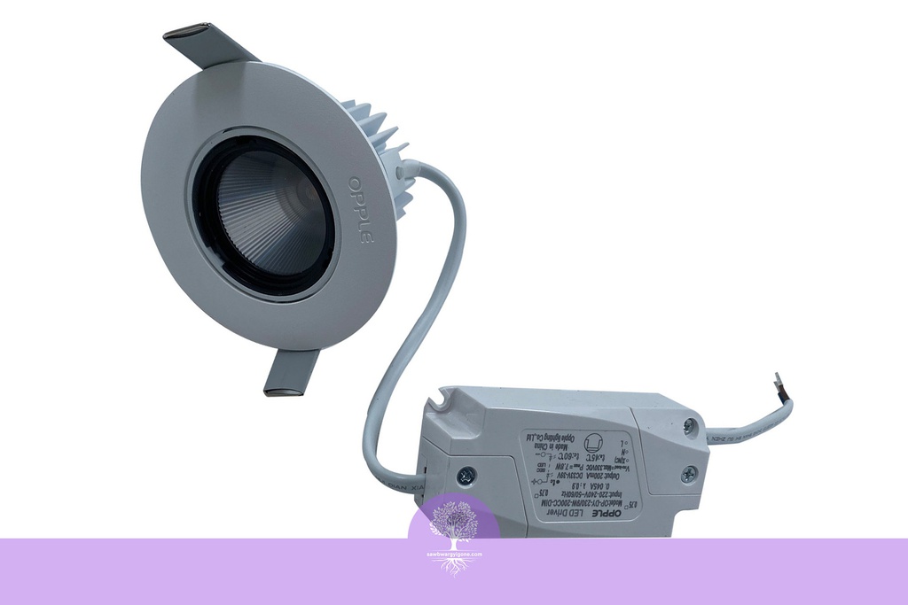 9W, Moonlight, Opple LED SpotLight (Adjustable), LEDSpotRA-HQII 9W-Dim-3000-36DWH-GP