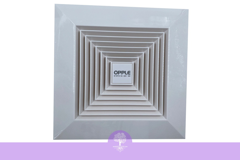 (8", Full Plastic, Ceiling Mount), Opple Ventilation Fan, QS-QF-BPT10-12A