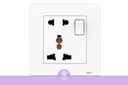 [Opple_00359] (1 way, 2 + 3 pin), (White), Opple Universal Socket, F021681A-W