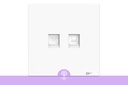 [Opple_00364] (White), (Opple Telephone + Computer Outlet), F026502-W