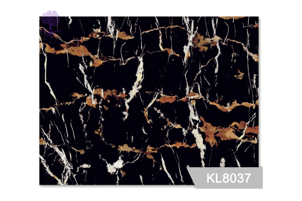 1220 x 2440mm, 3mm Thickness, KL8037, UV Marble Sheet