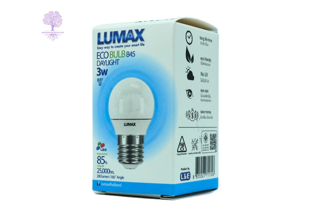 3W, Daylight LUMAX ECO BULB 