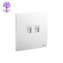 [281163MW] Legrand, Mallia Sense Socket, Double RJ 11 Socket (Matt White)