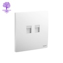 [281165MW] Legrand, Mallia Sense Socket, Double RJ 45 CAT 6 UTP Socket (Matt White)