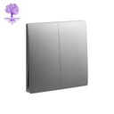 [281003DS] 2 Gang 2 Way, 16AX, Legrand, Mallia Sense Series, Switch (Dark Silver)