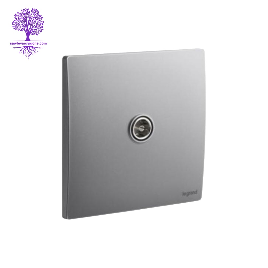 Legrand, Mallia Sense Socket, TV Female Socket (Dark Silver)