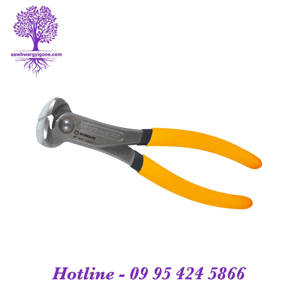 6"/150mm, WORKSiTE, End Cutting Pliers (Cr-V)