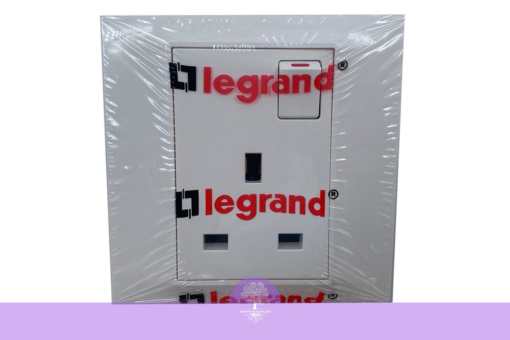 1Gang, 13A, SWTD SOCKET WH, BS, SP, LEGRAND Belanko 