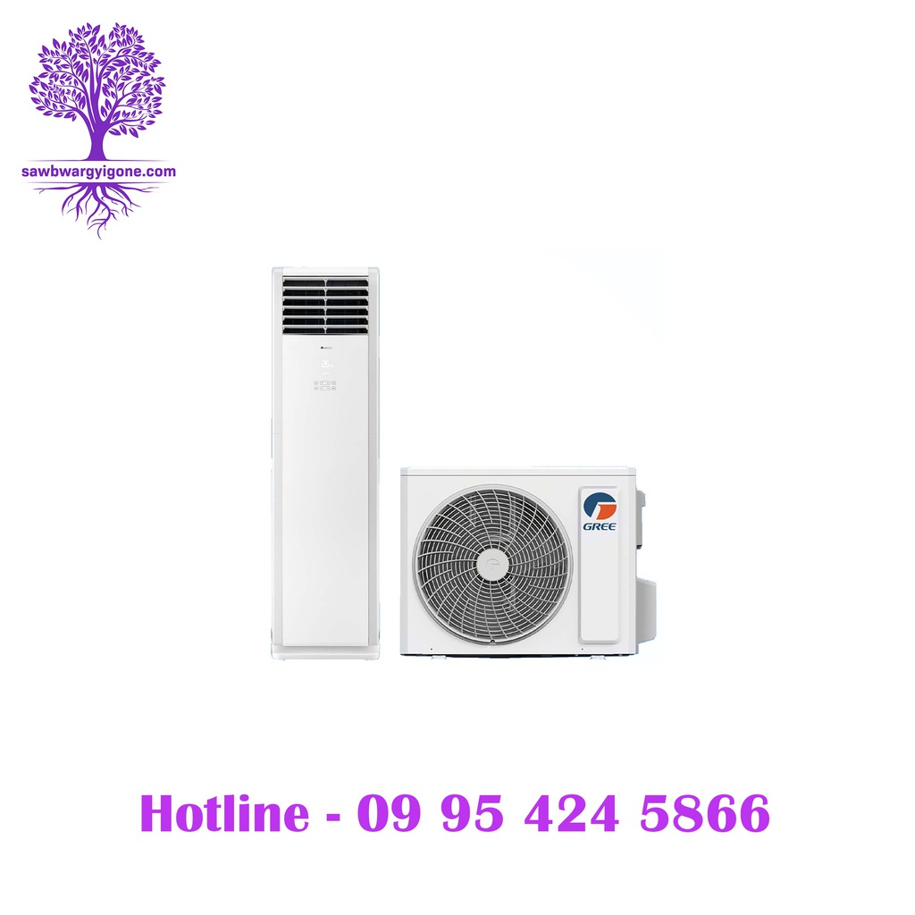 2HP, R32, GVC18AM-K6NNC7B (WiFi), GREE, Floor Standing WiFi Air con (T FRESH, White)