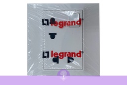 [Legrand_617690] 1Gang, 2X2P, EURO/US Switch Socket WH, LEGRAND Belanko