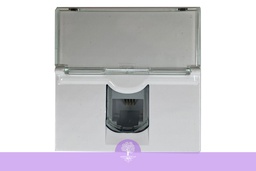 [Legrand_572313] 4 contacts, RJ11, SQ WH, LEGRAND ARTEOR Telephone (2 module space)