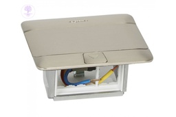 [Legrand_054020] POPUP STAINLESS 3Modules LEGRAND Brushed Stainless Steel finish