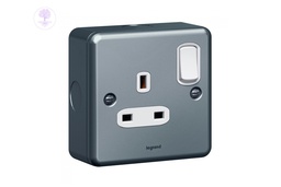 [Legrand_733860] 1Gang, 13A, Double Pole Socket Outlet TWIN, LEGRAND
