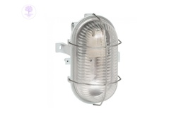 [Legrand_60414] 60W, BULKHEAD LIGHT OVAL, LEGRAND Weatherproof IP44, IK06, Metal Grid