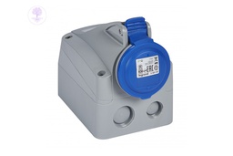 [Legrand_555154] 2P+T, 16A, 230V, IP44, P17 Tempra PRO Surface Mounting Socket, LEGRAND (200~250V, 16A, 2P+E) SOCLE SAIL.