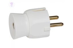 [Legrand_50315] 2P+E, PLUG SCH STRAIGHT White,  LEGRAND