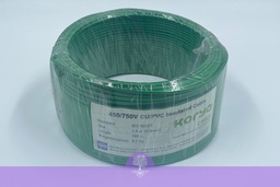 [C0020-001-05] 1.5mm^2 (3/.029in), (Green), 450/750 Koryo Building Wire 1.5SQ