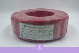 [C0020-005-02] 10mm^2 (7/.052in), (Red), 450/750 Koryo Building Wire 10SQ