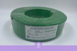 [C0020-005-05] 10mm^2 (7/.052in), (Green), 450/750 Koryo Building Wire 10SQ