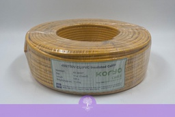 [C0020-005-06] 10mm^2 (7/.052in), (Yellow), 450/750 Koryo Building Wire 10SQ