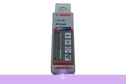 [2608595051] 2.0mm, BOSCH, Metal Drill Bit, HSS-G ((10 PCs/Pack)