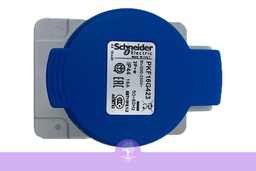 [PKF16G423] 2P + E, 16 A, 200...250VAC, IP44 Weatherproof Industrial Socket , straight, Schneider PratiKa wander socket 