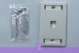 [LS-FP-US-1PORT] 1-Port LS Simple Single Gang Face Plate US/Vertical type 