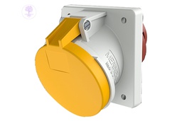 [Mennekes‐1473] 5P, 16A, 400V, Mennekes Panel Mounted Socket - IP 44