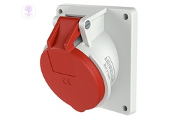 [Mennekes‐1500] 5P, 32A, 400V, Mennekes Panel Mounted Socket - IP 44