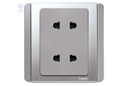 [E3426US2_GS] Twin Gang, 2PIN, 10A, 250V, Schneider Universal Socket