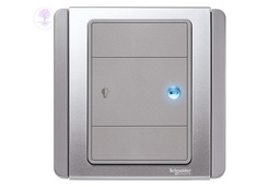 [E3031HD_EBGS] 1Gang, 600W, Schneider Horizontal Dimming Switch with Blue LED