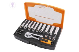 [202101] 37Pcs 1/4"  HOTECHE Drive Socket Set